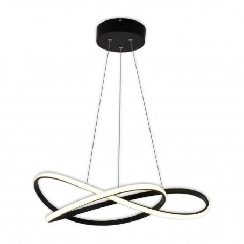 Lámpara LED minimalista con mando regulable negro MIKA