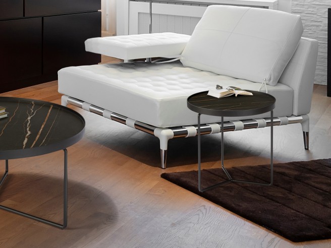 ·PAOLA· BLACK COFFEE TABLE Ø50