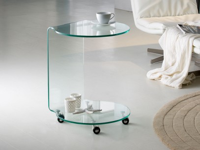 ·GLASS· ROUND SIDE TABLE