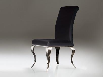 ·BARROQUE· CHAIR, STEEL AND BLACK