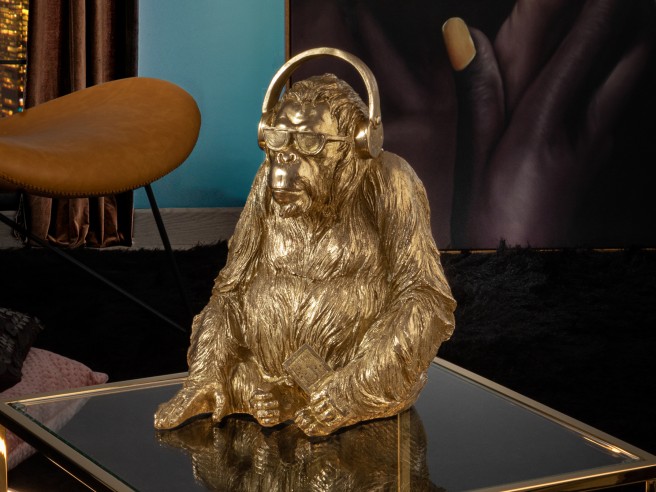 FIGURA MED.·ORANGUTAN MUSIC· ORO