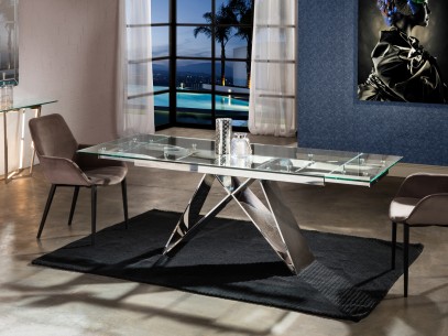 ·MIKA· DINING TABLE,EXT. STEEL