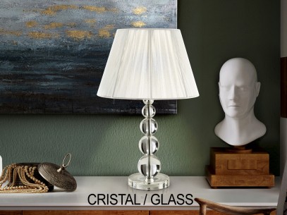 ·MERCURY· LARGE TABLE LAMP, GLASS
