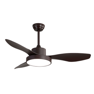 40w BASEL brown LED fan with remote control and timer