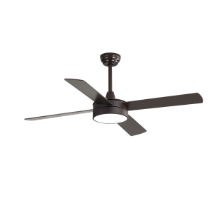 Brown GLARIS 24W LED fan with remote control and timer