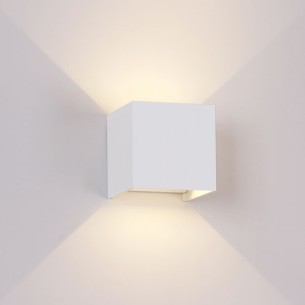WALL LAMP OUTDOOR LED* 2*6W 2700K DIM WHITE