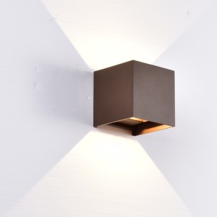 APLIQUE EXTERIOR LED* 2*6W 2700K DIM CORTEN