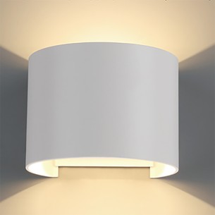 WALL LAMP OUTDOOR LED R.* 2*6W 2700K DIM WHITE