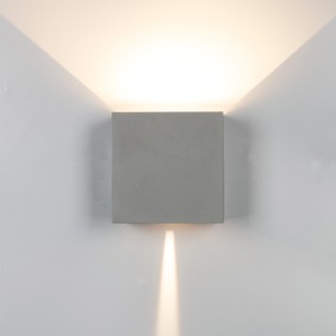 WALL LAMP OUTDOOR LED* 2*10W 2700K DIM DARK GREY