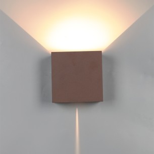 WALL LAMP OUTDOOR LED* 2*10W 2700K DIM CORTEN