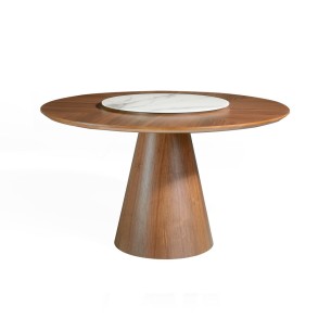 Round fixed dining table...