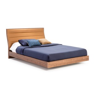 Double bed with walnut...