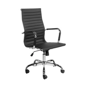 Swivel office chair with resposabrazos. Seat and backrest...