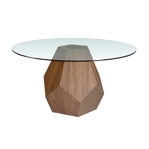 Round dining table made of...