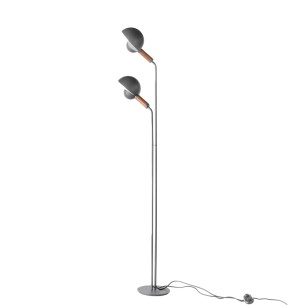 Floor lamp with two screens...