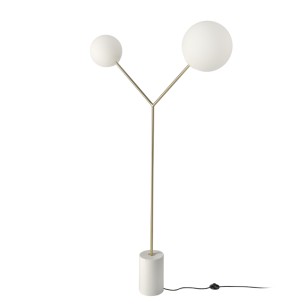 Floor lamp with porcelain...