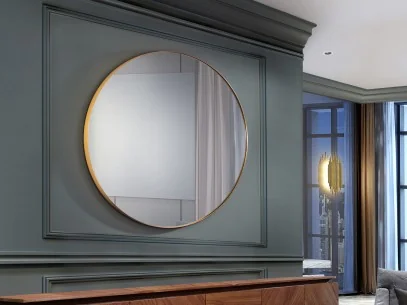 ·ORIO· ROUND MIRROR Ø120, GOLD