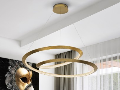 ETERNITY - LAMP GOLD LEAVES Ø97 DIMMABLE
