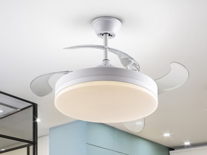 VENTO - DIMMABLE FAN, ALL WHITE