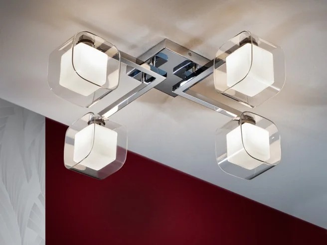 ·CUBE· CEILING LAMP, 4L.