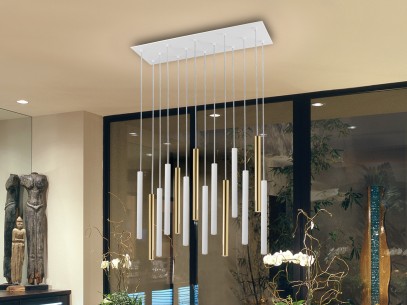 ·VARAS· LAMP GOLD/WHITE 14L. DIMMABLE