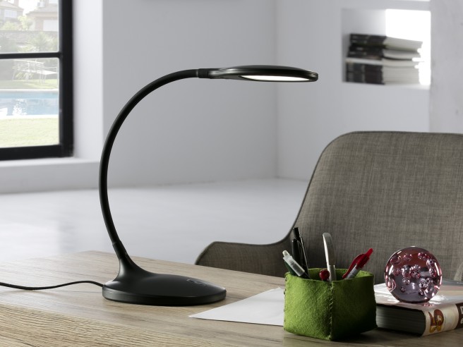 ·SCOOP· LED TABLE LAMP, BLACK