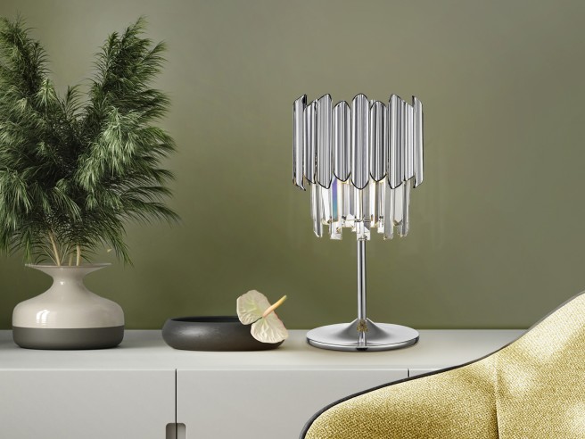 TIARA- TABLE LAMP 1L CHROME