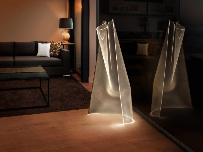 ·VELOS· FLOOR LAMP, ROSE GOLD