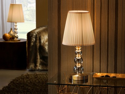 ·MERCURY· SMALL TABLE LAMP, CHAMPAGNE, 1