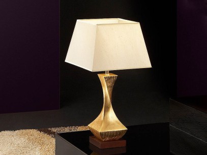·DECO· SMALL TABLE LAMP, GOLD 1L.
