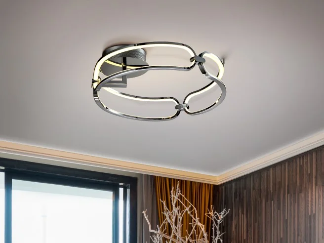 ·COLETTE· LED CEILING LAMP Ø47, CHROME