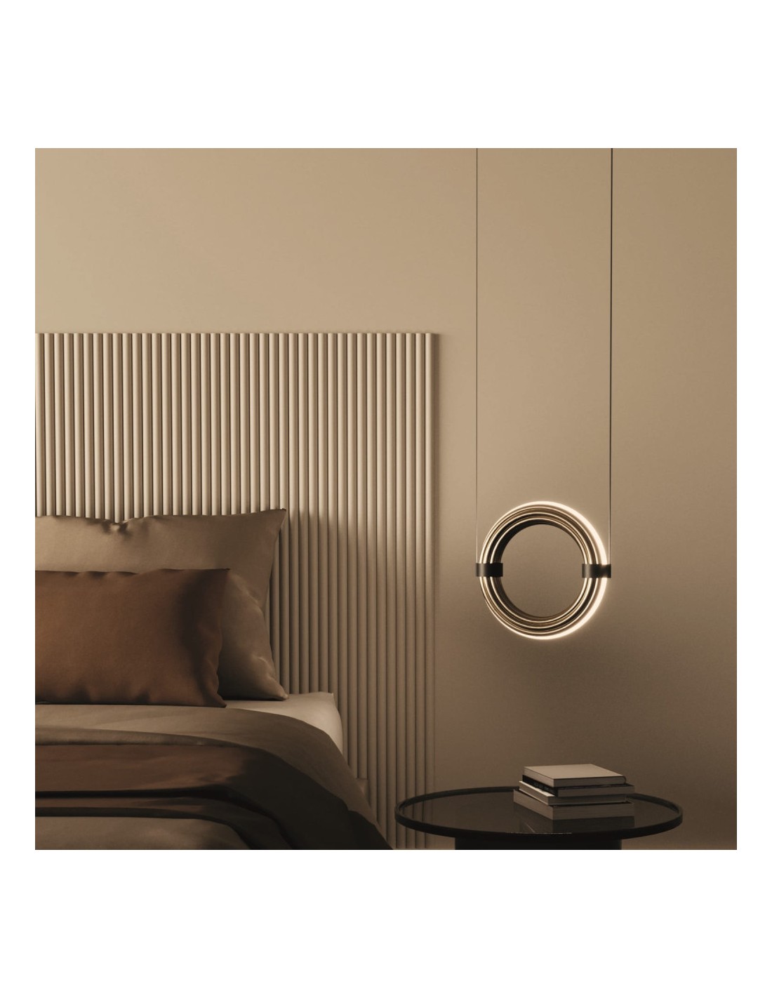 Lámpara colgante metal oro envejecido Elli AROMAS