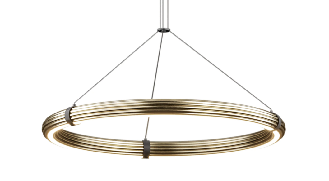 copy of Lámpara colgante aro metal negro mate Elli AROMAS