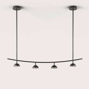 Lámpara colgante metal negro mate Tana AROMAS