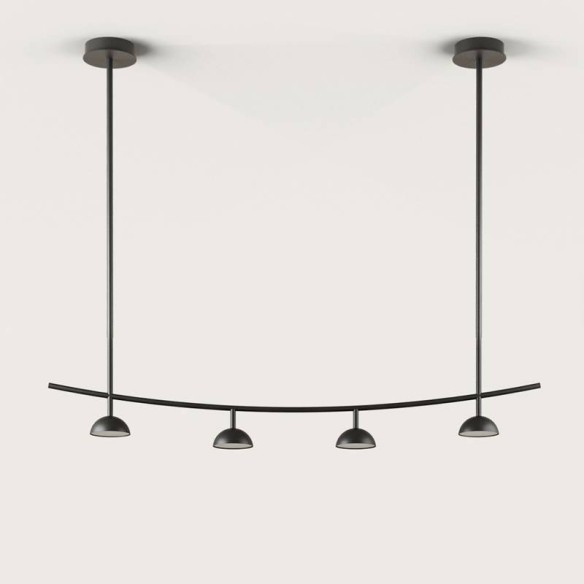 Lámpara colgante metal negro mate Tana AROMAS