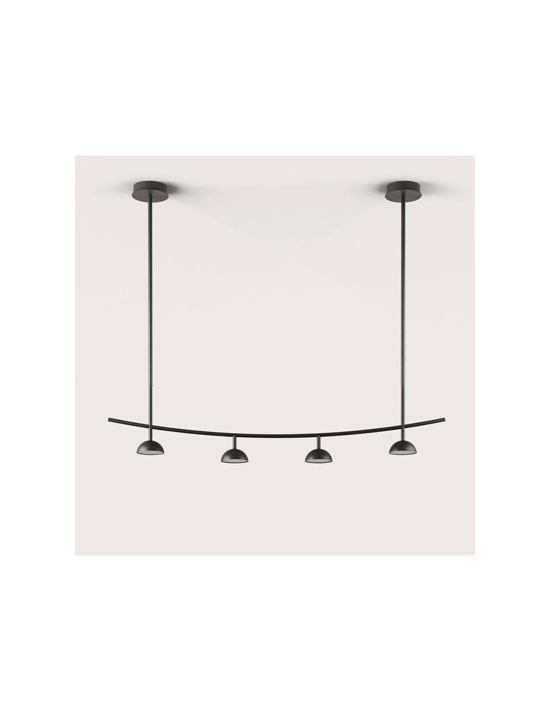 Lámpara colgante metal negro mate Tana AROMAS