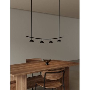 Lámpara colgante metal negro mate Tana AROMAS 2