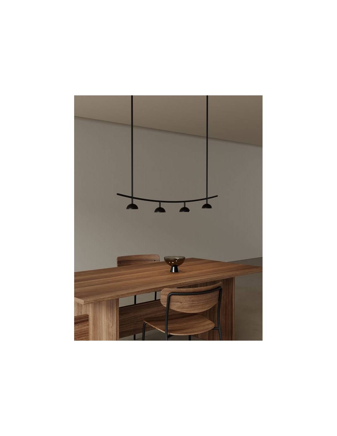 Lámpara colgante metal negro mate Tana AROMAS