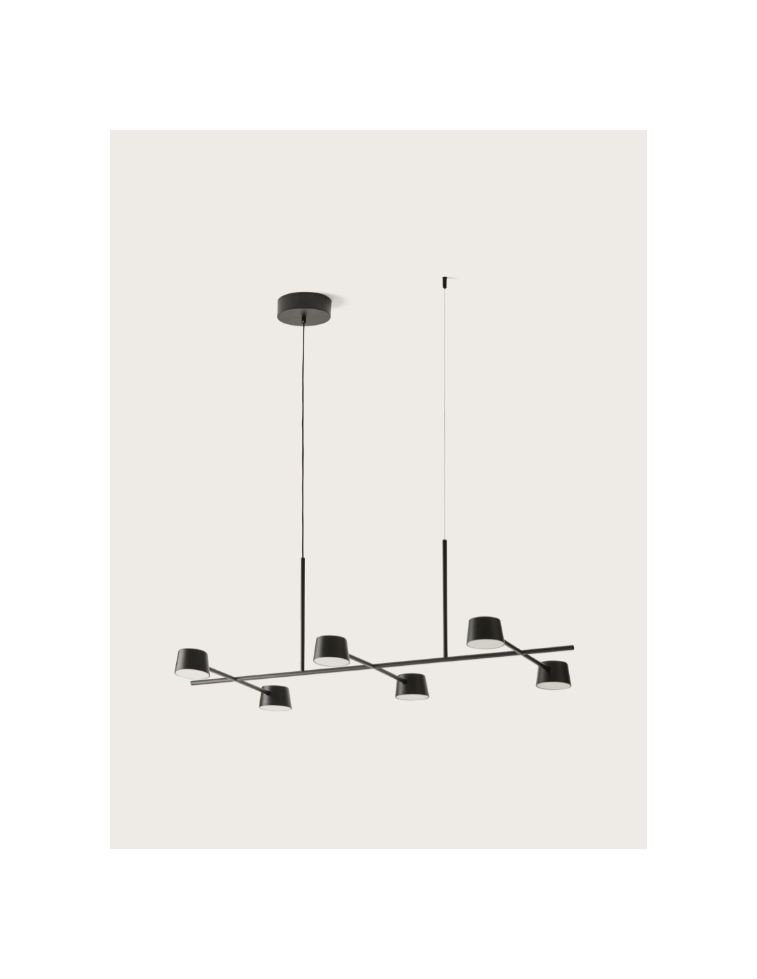 Lámpara colgante NERA en negro mate