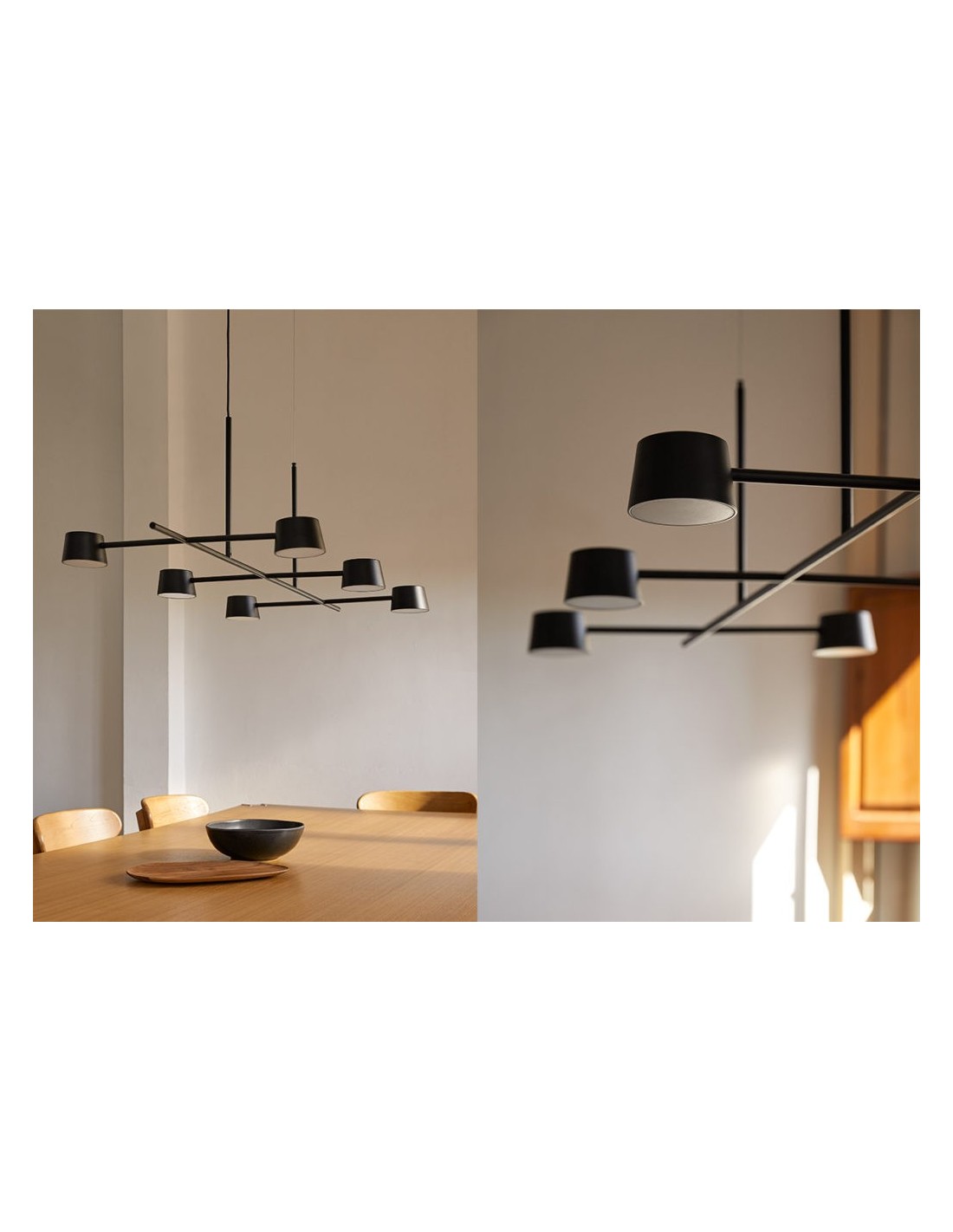 Lámpara colgante NERA en negro mate