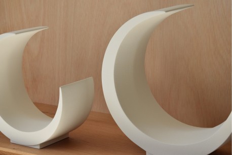 Escultura de cerámica MOON mate 2