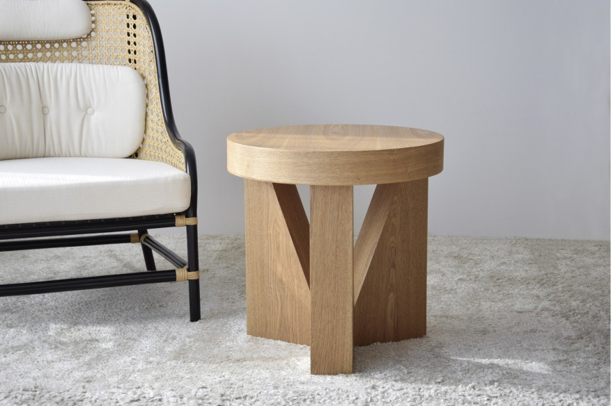 Mesa auxiliar Mocca Madera Fresno natural