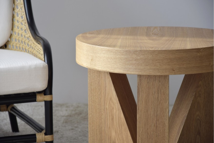 Mesa auxiliar Mocca Madera Fresno natural