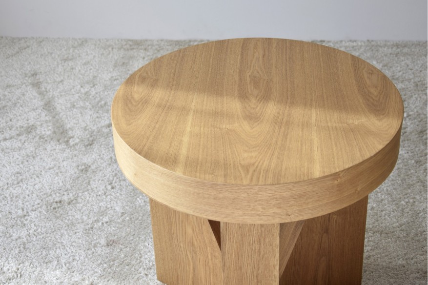 Mesa auxiliar Mocca Madera Fresno natural