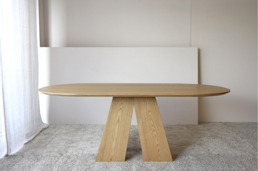 Mesa comedor Thaisa fresno natural