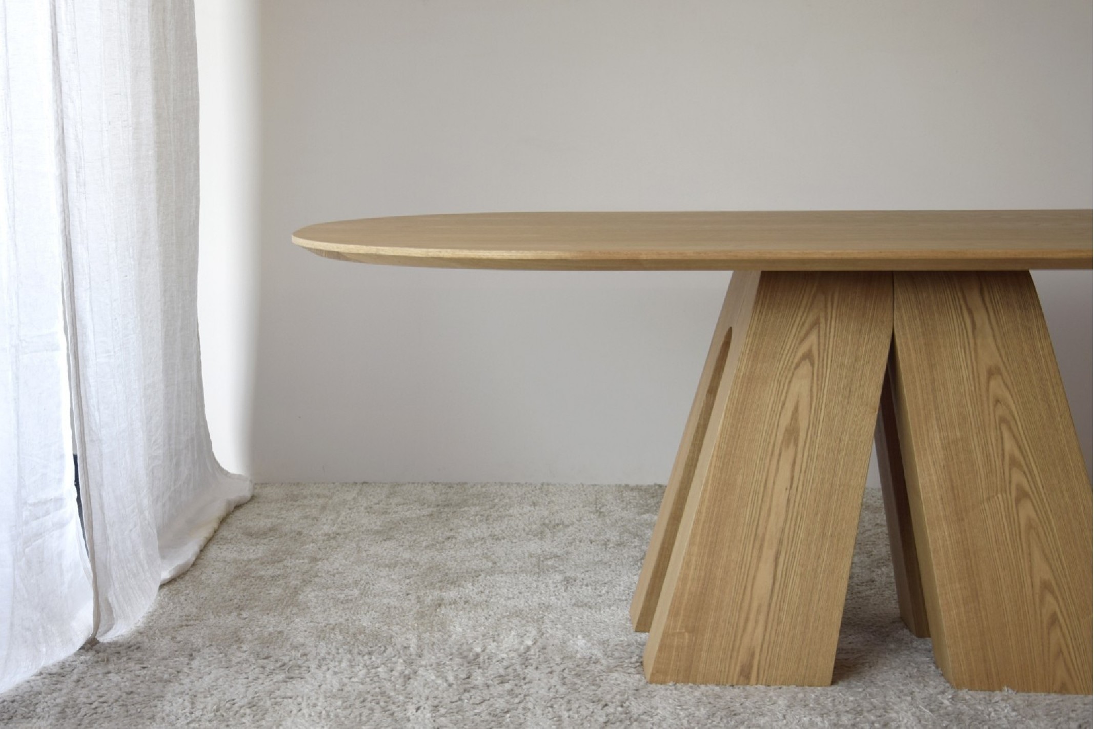 Mesa comedor Thaisa fresno natural
