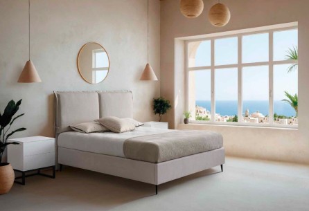 Cama canapé Itaca con patas a medida 2