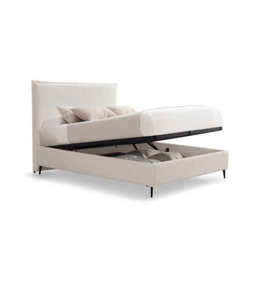 Cama Palermo con canapé con patas a medida