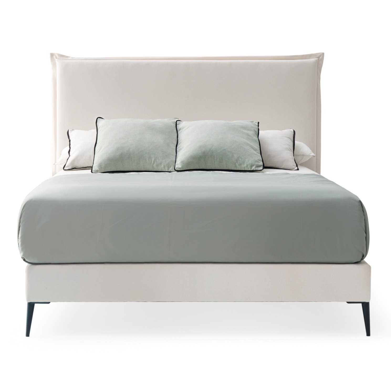 Cama Palermo con base tapizada a medida