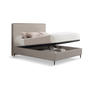 Cama Lucca con canapé con patas a medida